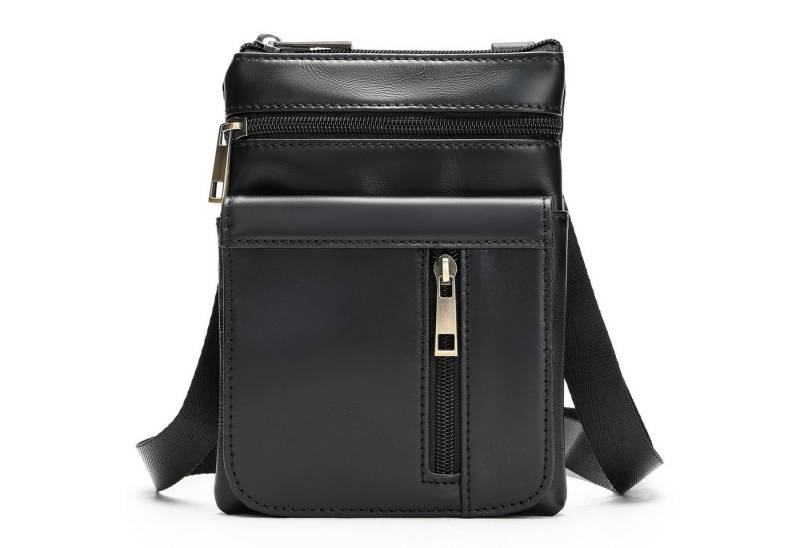 YUBRO-STUDIO Messenger Bag Herren Leder Umhängetasche Echtleder Crossbody Verstellbarer Gurt von YUBRO-STUDIO