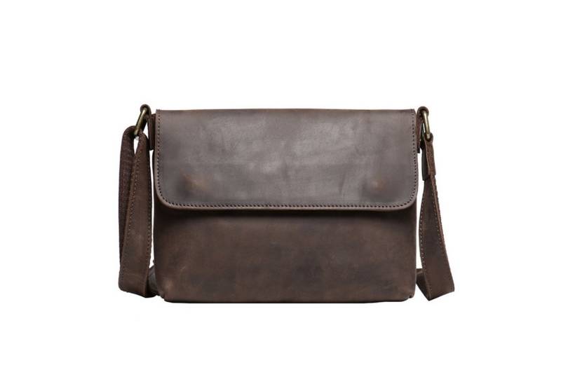 YUBRO-STUDIO Schultertasche Herren Leder Umhängetasche Klein Retro Satchel Crossbody Tasche von YUBRO-STUDIO