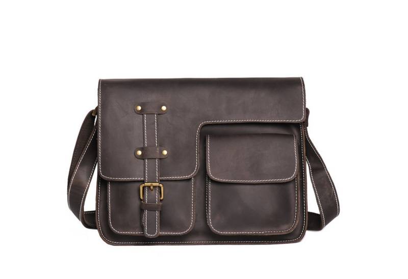 YUBRO-STUDIO Schultertasche Herren Leder Umhängetasche Retro Schultertasche Messenger von YUBRO-STUDIO