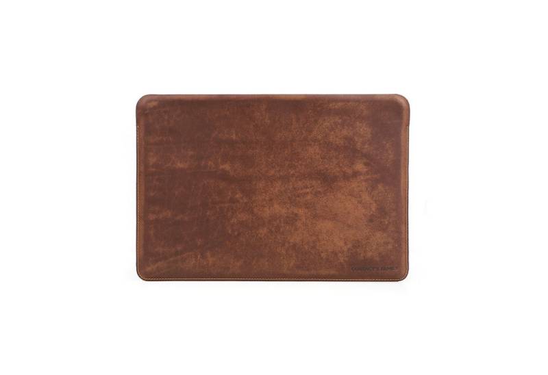 YUBRO-STUDIO Tablettasche Für MacBook Air 13,6 Zoll Echtleder Hülle Öl Rindsleder Tasche von YUBRO-STUDIO