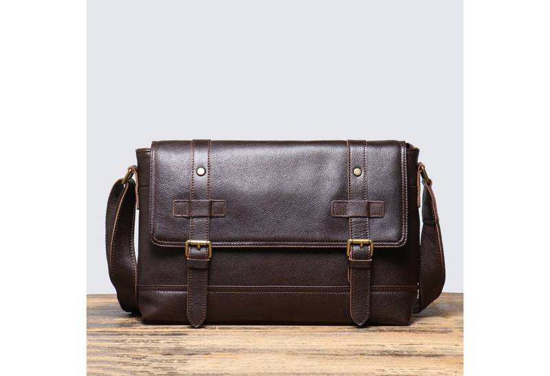 YUBRO-STUDIO Umhängetasche Herren Leder Messenger Tasche Vintage Umhängetasche Schultertasche von YUBRO-STUDIO