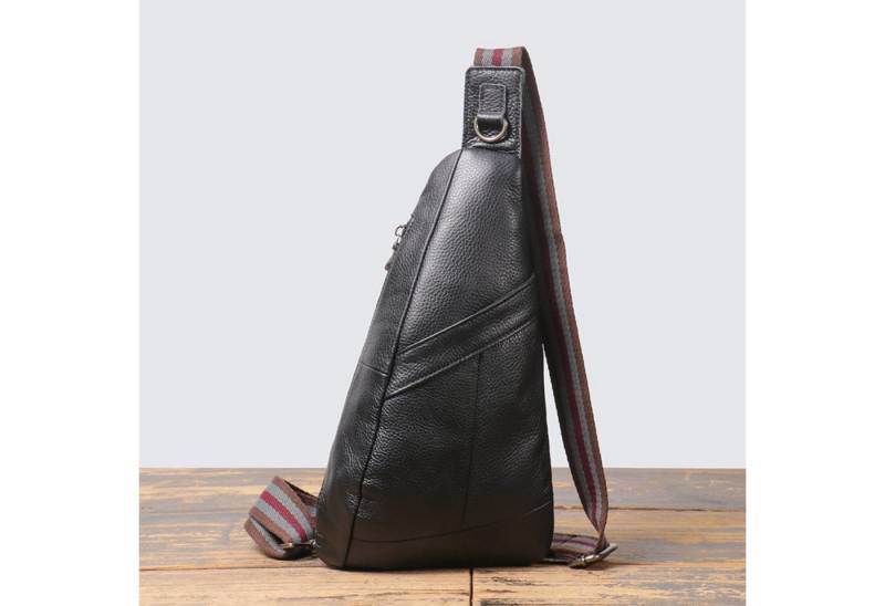 YUBRO-STUDIO Umhängetasche Herren Leder Umhängetasche Crossbody Schultertasche Brusttasche von YUBRO-STUDIO