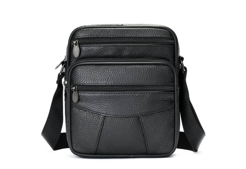 YUBRO-STUDIO Umhängetasche Herren Leder Umhängetasche Echtes Rindsleder Retro Schultertasche von YUBRO-STUDIO