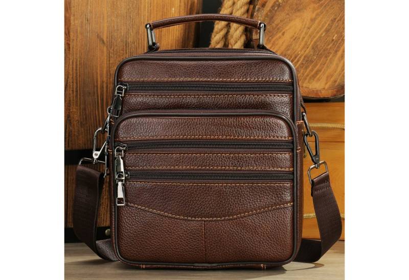 YUBRO-STUDIO Umhängetasche Herren Leder Umhängetasche Echtleder Schultertasche Crossbody von YUBRO-STUDIO