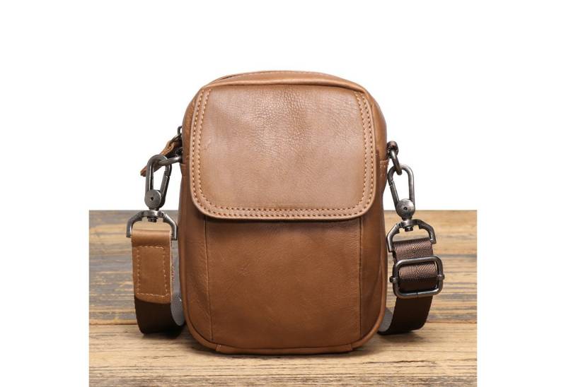 YUBRO-STUDIO Umhängetasche Herren Leder Umhängetasche Klein Crossbody Schultertasche von YUBRO-STUDIO