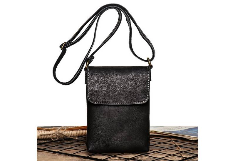 YUBRO-STUDIO Umhängetasche Herren Leder Umhängetasche Klein Vintage Handy Tasche Geldbörse Reise von YUBRO-STUDIO