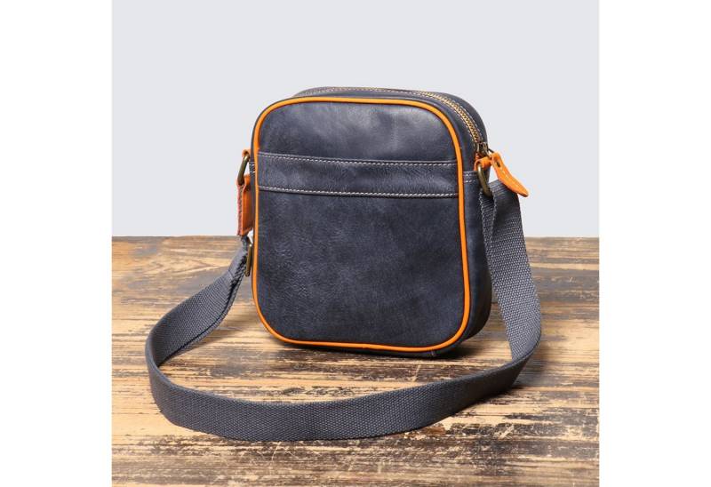 YUBRO-STUDIO Umhängetasche Herren Leder Umhängetasche Messenger Bag Verstellbarer Schultergurt von YUBRO-STUDIO