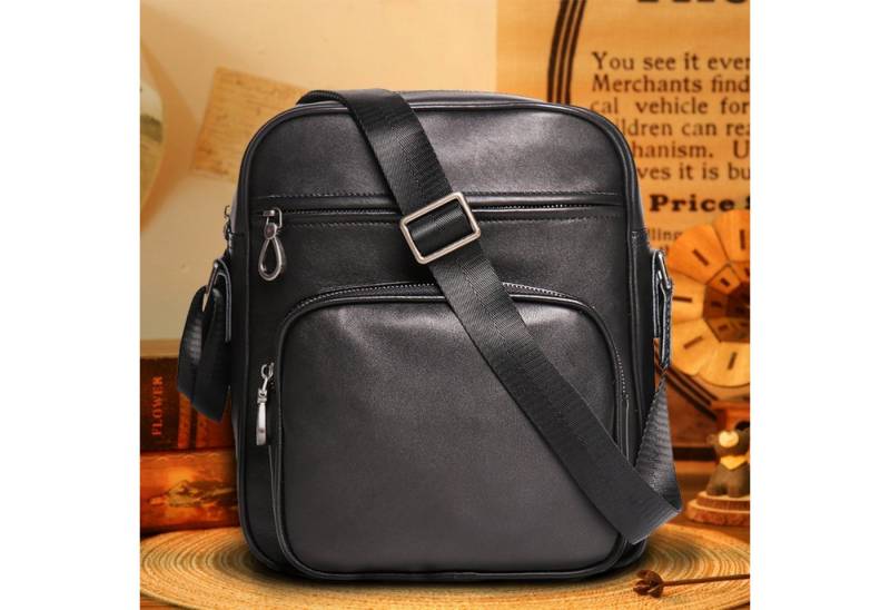 YUBRO-STUDIO Umhängetasche Herren Leder Umhängetasche Multitasche Messenger Tasche Schultertasche von YUBRO-STUDIO