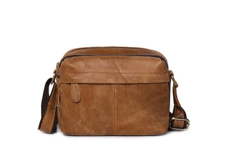 YUBRO-STUDIO Umhängetasche Herren Leder Umhängetasche Retro Messenger Schultertasche von YUBRO-STUDIO