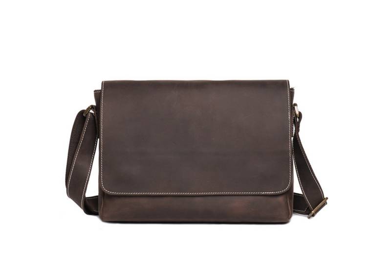 YUBRO-STUDIO Umhängetasche Herren Leder Umhängetasche Retro Messenger Tasche Verstellbarer Riemen von YUBRO-STUDIO