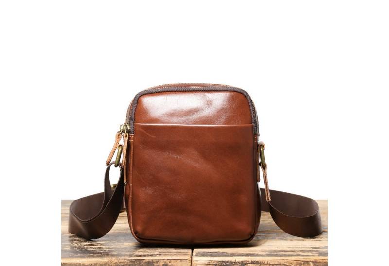 YUBRO-STUDIO Umhängetasche Herren Leder Umhängetasche Schultertasche Echtes Leder Reise Tasche von YUBRO-STUDIO