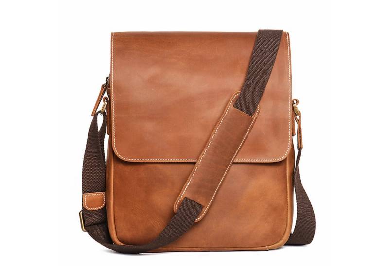 YUBRO-STUDIO Umhängetasche Herren Leder Umhängetasche Vintage Messenger Schultertasche von YUBRO-STUDIO