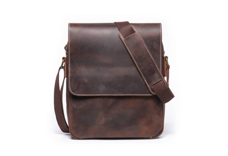 YUBRO-STUDIO Umhängetasche Herren Leder Umhängetasche Vintage Messenger Schultertasche von YUBRO-STUDIO