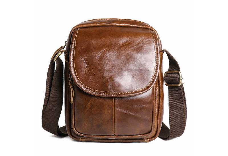 YUBRO-STUDIO Umhängetasche Herren Leder Umhängetasche Vintage Schultertasche Tablet Tasche von YUBRO-STUDIO