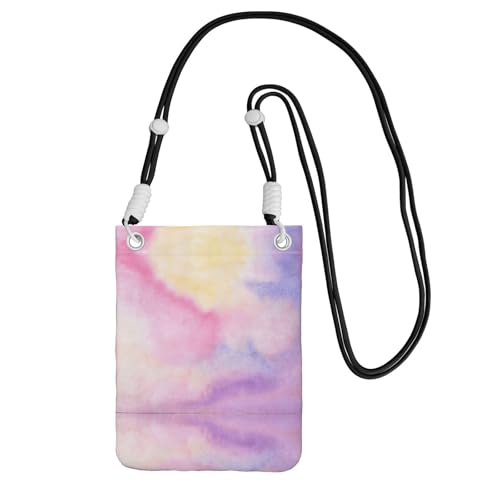 YUBVCF Kleine Handy-Umhängetasche, Regenbogen, passend für alle Handys, zum Laufen, Wandern, Radfahren, Schwarz , Einheitsgröße YUBVCF Kleine Handy-Umhängetasche, Regenbogen, passend für alle Handys, zum Laufen, Wandern, Radfahren, Schwarz , Einheitsgröße von YUBVCF