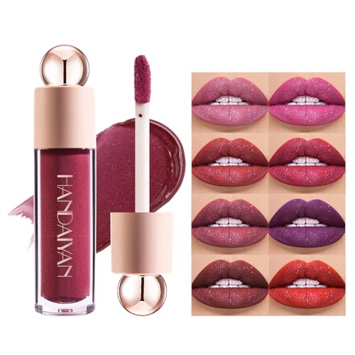 YUDDUO Lipgloss, flüssiger Lippenstift, Lipgloss Matt Wasserfest Schminke 24 Stunden Halt Langanhaltender Nudetöne, Matte Lip Gloss Make up Geschenke, Für Frauen Schönheit Lipgloss Geschenke(06) von YUDDUO