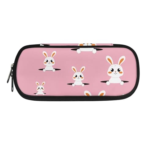 YUDINGFIN Niedliches Federmäppchen, Federmäppchen mit Schlitz, Einzelfach, modisch, weich, für Jungen und Mädchen, hase, Schulranzen-Set von YUDINGFIN