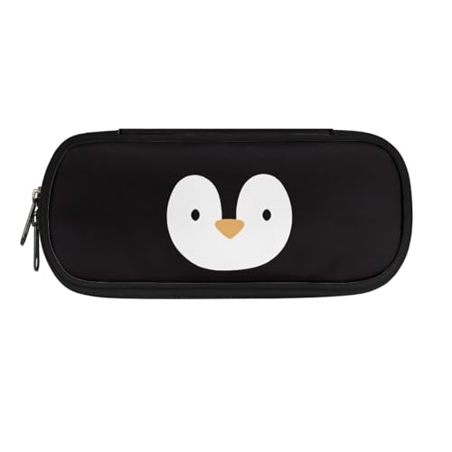 YUDINGFIN Niedliches Federmäppchen, Federmäppchen mit Schlitz, einfach zu verstauen, glatte Textur, Schulstifttasche für Jungen und Mädchen, pinguin, Schulranzen-Set von YUDINGFIN