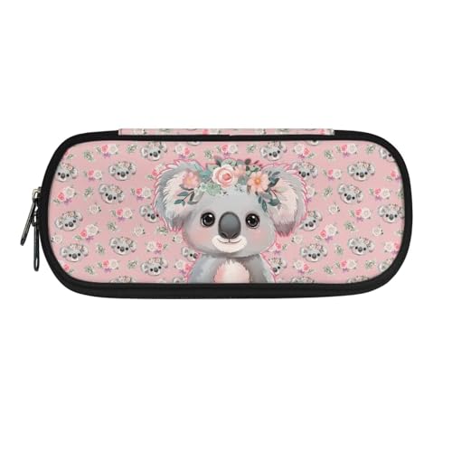 YUDINGFIN Niedliches Federmäppchen, Federmäppchen mit Schlitz, großer Platz, bequeme Schulstifttasche für Jungen und Mädchen, Koala, Schulranzen-Set von YUDINGFIN