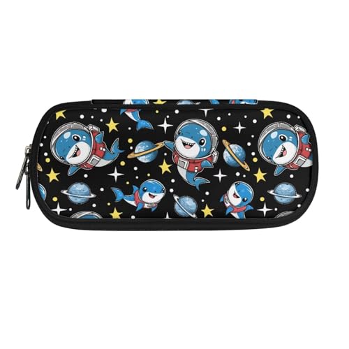 YUDINGFIN Niedliches Federmäppchen, Federmäppchen mit Schlitz, großer Platz, bequeme Schulstifttasche für Jungen und Mädchen, hai, Schulranzen-Set von YUDINGFIN