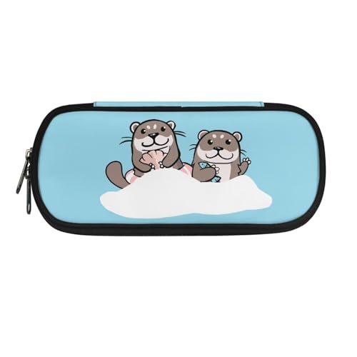 YUDINGFIN Niedliches Federmäppchen, Federmäppchen mit Schlitz-Mesh-Trennwand und halbrunder Reißverschluss, Schulstifttasche für Jungen und Mädchen, Capybara, Schulranzen-Set von YUDINGFIN