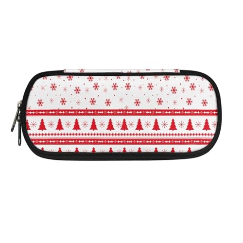 YUDINGFIN Niedliches Federmäppchen, Federmäppchen mit Schlitz-Mesh-Trennwand und halbrunder Reißverschluss, Schulstifttasche für Jungen und Mädchen, Weihnachtsbaum, Schulranzen-Set von YUDINGFIN