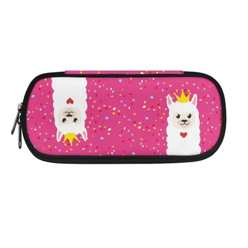YUDINGFIN Niedliches Federmäppchen, Schulutensilien, Stifteetui für Jungen und Mädchen, Llama, Schulranzen-Set von YUDINGFIN