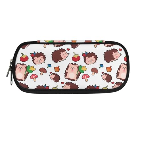 YUDINGFIN Niedliches Federmäppchen, Stifteetui mit Schlitz, praktische Schulstifttasche für Jungen und Mädchen, Igel, Schulranzen-Set von YUDINGFIN