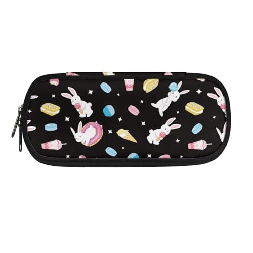 YUDINGFIN Niedliches Federmäppchen, Stifteetui mit Schlitz, praktische Schulstifttasche für Jungen und Mädchen, hase, Schulranzen-Set von YUDINGFIN