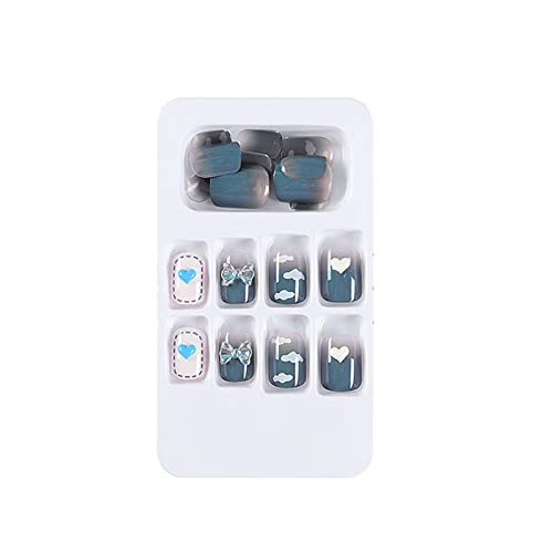 24 Stück Acryl Hälfte Abdeckung falsche Nägel Tipps - Nagelspitzen - Fake Nägel Tipps Acrylic Nail Tips mit Box für Frauen Mädchen von YUECI