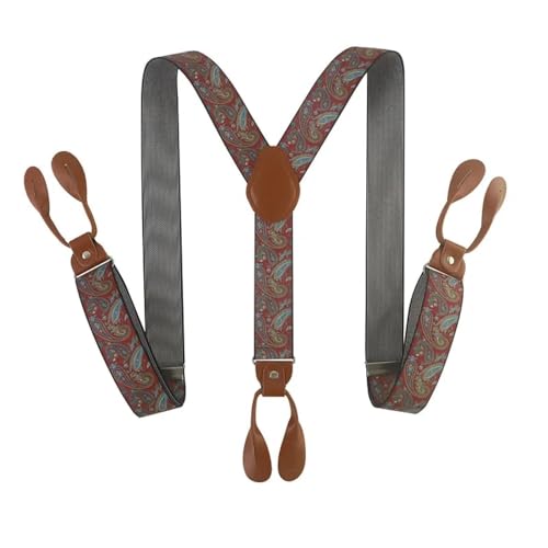 YUECIBAI Hosenträger Suspender Breite Hosenträger Für Männer Braun Pu- Leder Knopf Y-Rückseite Modische Hosenträger Hosenträger Papa-Geschenk 12 YUECIBAI Hosenträger Suspender Breite Hosenträger Für Männer Braun Pu- Leder Knopf Y-Rückseite Modische Hosenträger Hosenträger Papa-Geschenk 12 von YUECIBAI