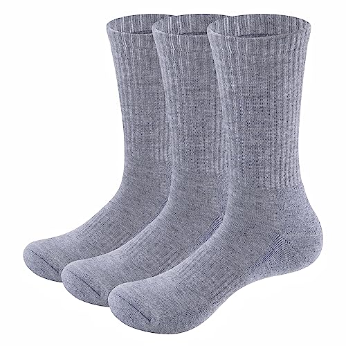 YUEDGE 3 paar Wandersocken Trekkingsocken für Herren Atmungsaktiv Sportsocken Hochleistung ML 37-42 von YUEDGE