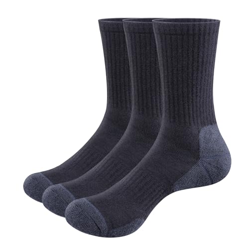 YUEDGE 3 paar Wandersocken Trekkingsocken für Herren Atmungsaktiv Sportsocken Hochleistung MXL 41-45 von YUEDGE