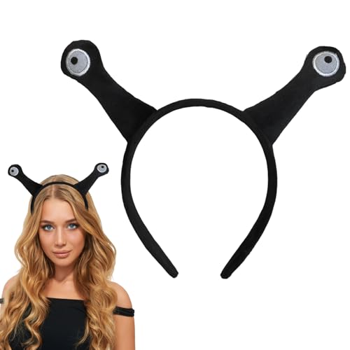 YUEELI Lustiges Schnecken Antennen-Stirnband, Gesichtswasch-Stirnband, Schnecken-Spa-Haarband, süßes Cartoon-Make-up-Haarband zum Waschen von Gesicht, Duschen, Hautpflege, Halloween, Kostüm von YUEELI
