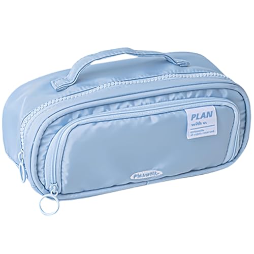 YUEHUINIAO Federmäppchen mit großem Fassungsvermögen, einfache Schreibwaren-Tasche, erweiterbare Bleistifttasche, Schreibtisch-Organizer für Schüler und Mädchen von YUEHUINIAO