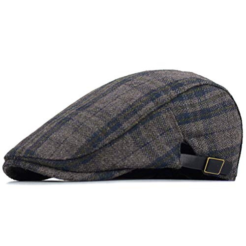 YUELGUANG Beret Cap Men's Flat Cap Peaked Cap Gatsby Peaked Cap Women's Newsboy Flat Cap Beret Hat Gatsby Daily Accessories Unisex von YUELGUANG