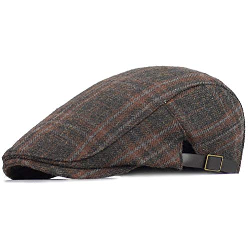 YUELGUANG Beret Cap Men's Flat Cap Peaked Cap Gatsby Peaked Cap Women's Newsboy Flat Cap Beret Hat Gatsby Daily Accessories Unisex von YUELGUANG