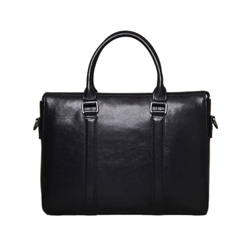 YUERBNC Herren Aktentaschen Handtaschen Laptoptaschen Messenger Schultertaschen Leder Gepäck Tragetaschen 14 Zoll von YUERBNC