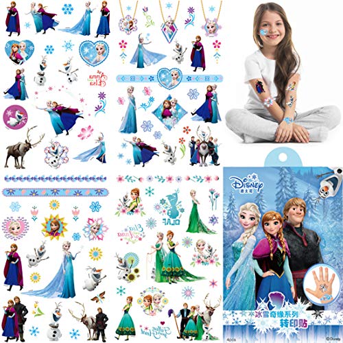 Frozen Temporary Tattoo for kids - WENTS 8 Sheets 200+ Pcs Fake Waterproof Temporary Tattoo Frozen Sticker for Boy Girl Teens Birthday Party Bags Fillers Favors Supplies Gifts Goodies Decoration von YUESEN