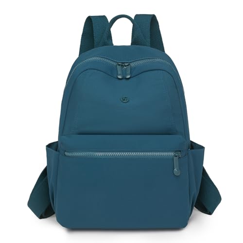 YUESITE Rucksack Damen Klein Leichter Rucksack mit Diebstahlschutz, Wasserabweisend Tagesrucksack Mini Backpack Rucksacktasche für Alltag, Schule und Reisen Blau von YUESITE