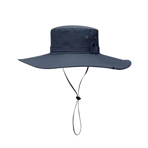YUEYINGMG LSF 50+ Sonnenschutzhut für Herren, breite Krempe, Fischerhut, UV-Schutz, Sonnenhut für Wandern, Golf, Garten, Outdoor, marineblau, Einheitsgröße YUEYINGMG LSF 50+ Sonnenschutzhut für Herren, breite Krempe, Fischerhut, UV-Schutz, Sonnenhut für Wandern, Golf, Garten, Outdoor, marineblau, Einheitsgröße von YUEYINGMG