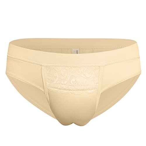 YFD Hiding Gaff Panty Shaping Pant Herren Unterwäsche für Crossdresser Transgender, Trans Briefs Beige, M von YUFEIDA