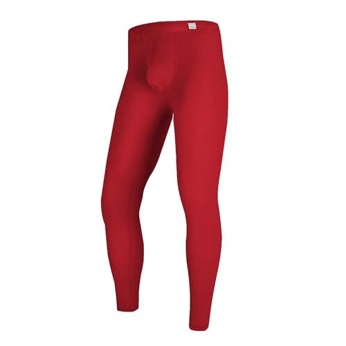 YUFEIDA Herren Lange Unterhosen mit Weichbund transparent Hose Unterwäsche Strumpfhose Leggings von YUFEIDA