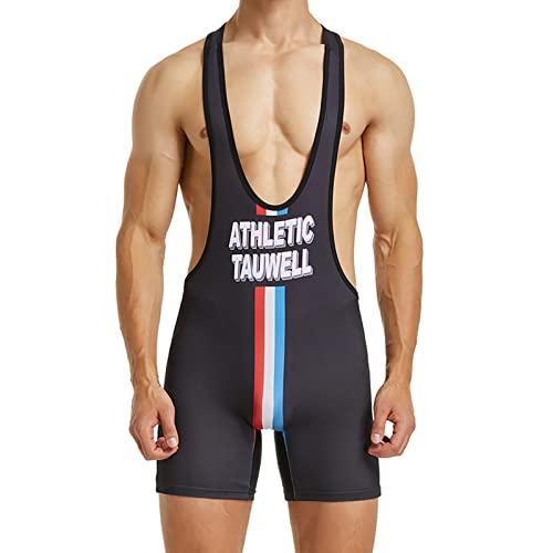 YUFEIDA Herren Sporthemden Aktive Unterhemden Boxer Wrestling Bodywear Active Bodysuit Sportunterhemden für Herren von YUFEIDA