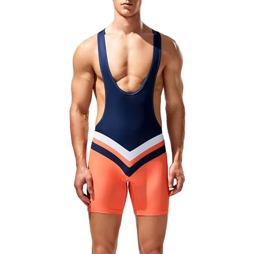YUFEIDA Herren Sporthemden Aktive Unterhemden Boxer Wrestling Bodywear Active Bodysuit Sportunterhemden für Herren von YUFEIDA
