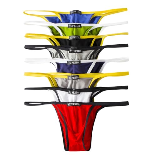 YUFEIDA Herren Strings Bequeme Modal Tanga Slips Weich G-String Unterwäsche von YUFEIDA