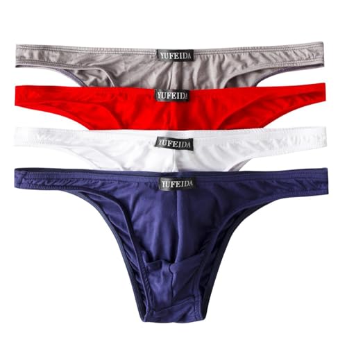 YUFEIDA Herren Strings Bequeme Modal Tanga Slips Weich G-String Unterwäsche von YUFEIDA
