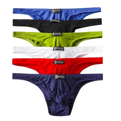 YUFEIDA Herren Strings Bequeme Modal Tanga Slips Weich G-String Unterwäsche von YUFEIDA