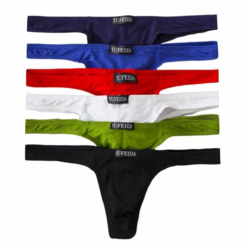 YUFEIDA Herren Strings Bequeme Modal Tanga Slips Weich G-String Unterwäsche von YUFEIDA