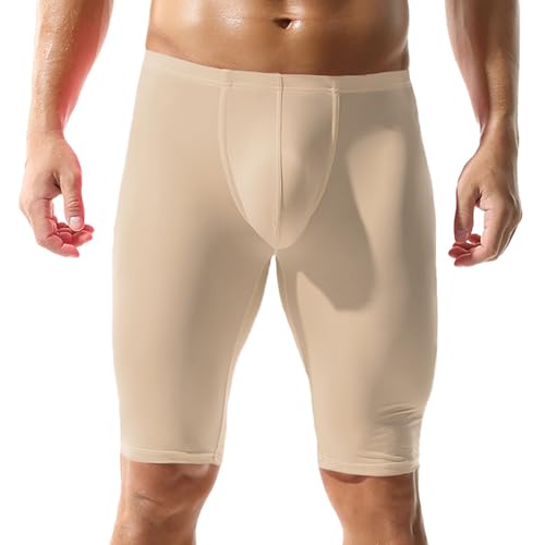 YUFEIDA Herren Transparente 3/4 Unterhose Skin Bademode Shorts Trunks Hosen von YUFEIDA
